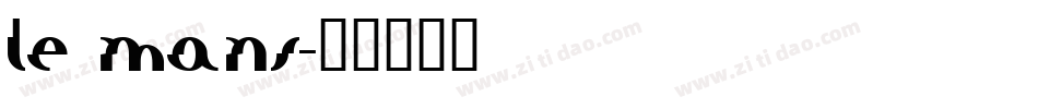 le mans字体转换
